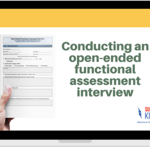 Conducting an open-ended functional assessment interview